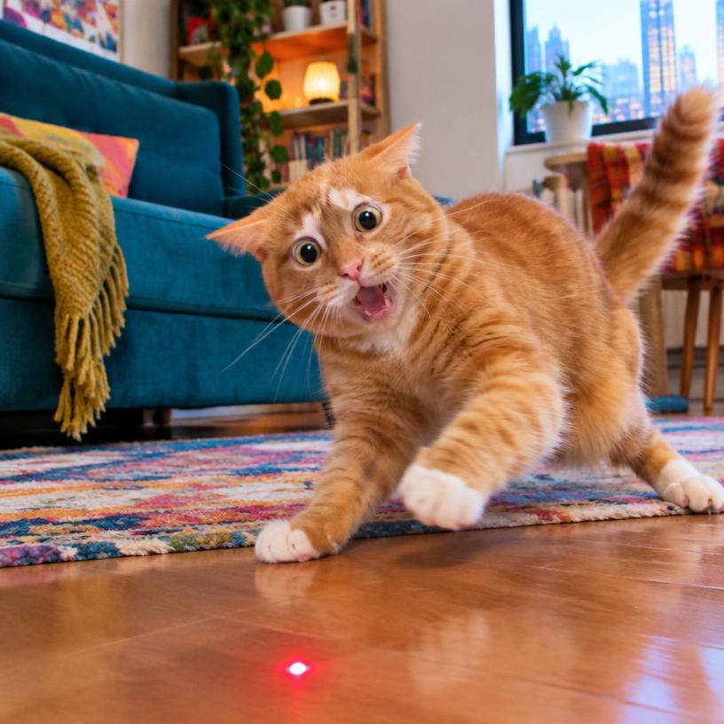 Cat vs. the laser
